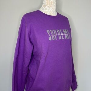 Supreme Established 1994 World Famous Crewneck in Purple